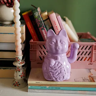 Манэки-нэко - Lucky Cat сиреневый