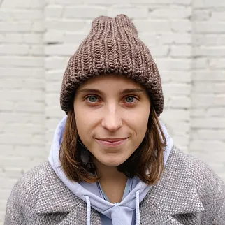 Вязаная шапка KUKA желудевая