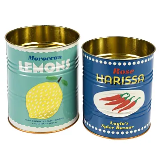 Набор банок для хранения с лимонами и перцами REX