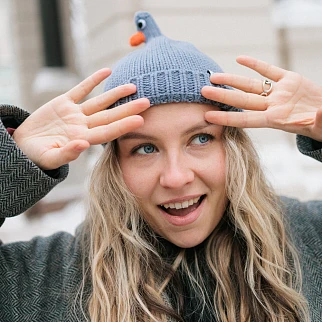 Шапка Friend Function Будь как голубь стальной