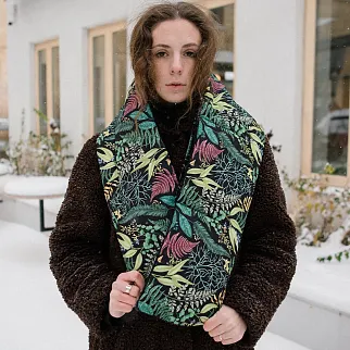 Дутый шарф Friend Function ботанический