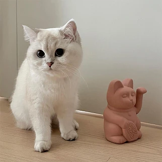 Манэки-нэко - Lucky Cat розовый