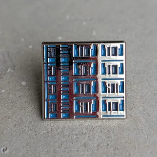 Значок Friend Function Панельки - Серия П-44 (голубой)