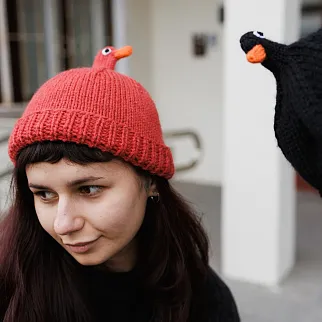 Шапка Friend Function Будь как голубь коралловый