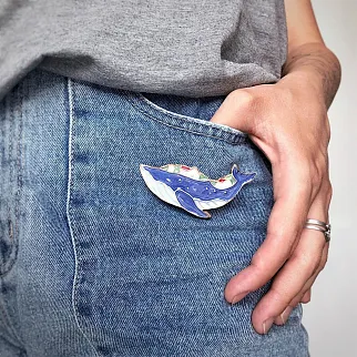 Брошь Partala Кит