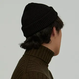 Шапка CHECK YA HEAD шерстяная черная 1620