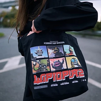 Сумка-тоут Carhartt WIP Canvas Graphic Tote Wiptopia 2 Black