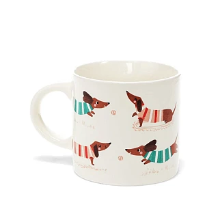 Керамическая кружка с таксами Rex