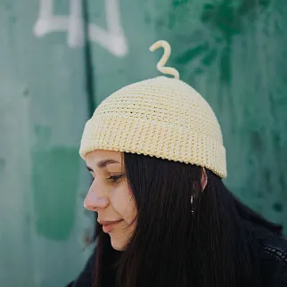 Шапка CHECK YA HEAD желтая 25225/197