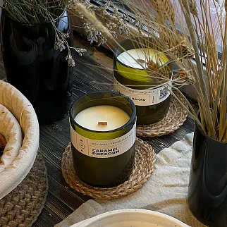 Ароматическая свеча FAB candles 250 мл Мамино какао