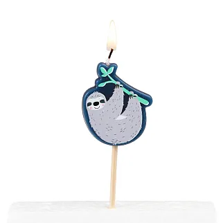 Свечи для торта Ленивцы REX - набор 6 шт