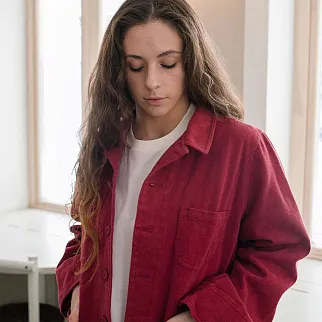 Рабочая рубашка Friend Function бордовая женская