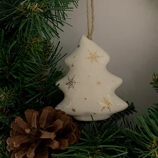 Керамическая ёлочная игрушка Ёлочка