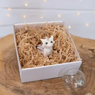 Керамическая ёлочная игрушка Дракоша малыш