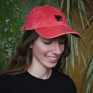 Кепка Меч Dad Cap WASHED BLOOM Apple Red