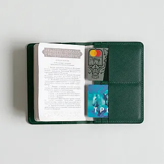 Обложка на паспорт Friend Function зеленая