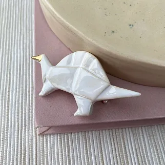 Брошь Partala Динозавр с гребнем