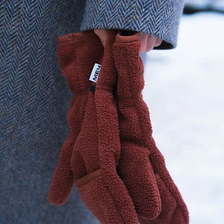 Варежки Меч FLEECE MITTENS Terracotta