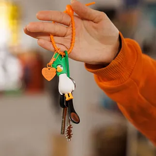 Брелок с гусем (разные цвета)