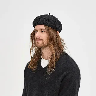 Берет CHECK YA HEAD черный T2160/1