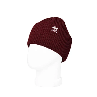 Шапка Kusto Heat бордовая с вышивкой