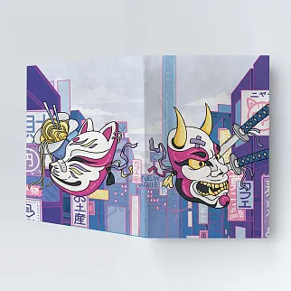 Обложка для паспорта из тайвека New Wallet Tokyo