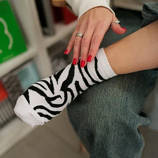 Носки зебровые Friend Function 36-40 короткие