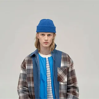 Шапка CHECK YA HEAD синяя 2420/11