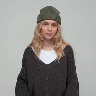 Шапка CHECK YA HEAD шерстяная полынь 1620