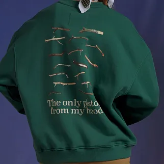 Свитшот Called a Garment X Pistols Зелёный