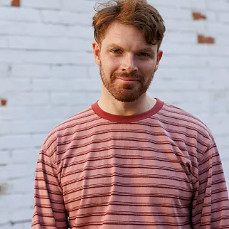 Лонгслив Меч BASIC STRIPES Rose/Wine