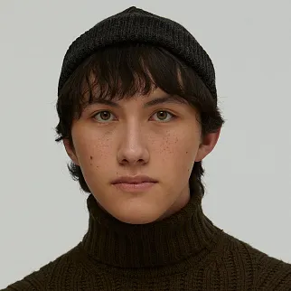 Шапка CHECK YA HEAD шерстяная темный маренго 1620