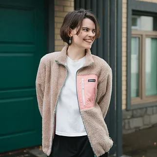 Флиска Friend Function медвежья бежево-розовая