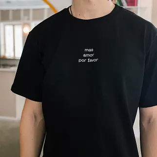 Футболка Friend Function Mas Amor черная