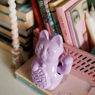 Манэки-нэко - Lucky Cat сиреневый