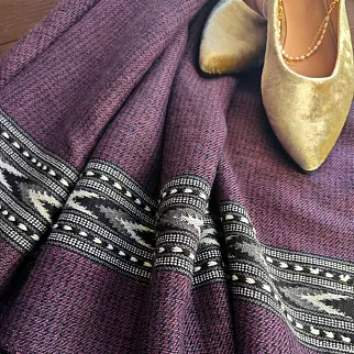 Большой шерстяной шарф Grape Compote Folk 