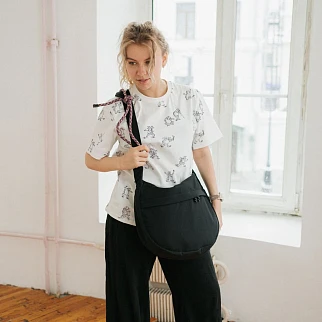 Сумка Friend Function ИЗИ черная с бордовым