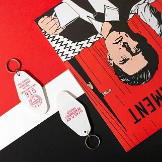 Брелок на ключи Friend Function TWIN PEAKS белый