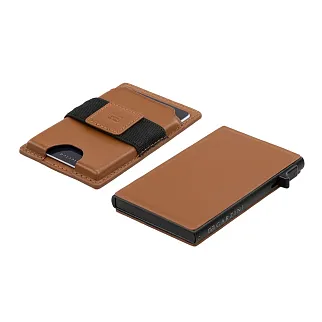 Кошелек Garzini MagSafe Metal Wallet Brown