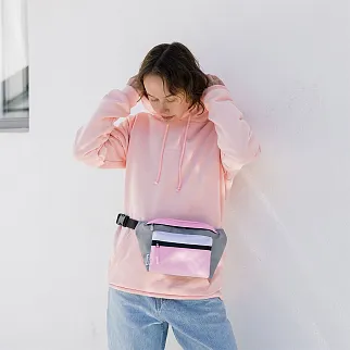 Сумка на пояс Friend Function пастельный colorblock большая хорошая