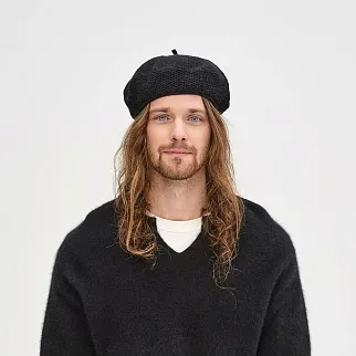 Берет CHECK YA HEAD черный T2160/1