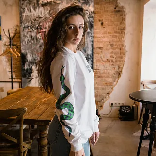 Лонгслив Friend Function Midnight Cobras белый