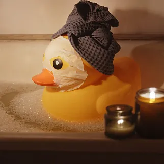 Утка классическая резиновая очень большая (30 см)