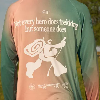 Лонгслив Called a Garment "C" Trekking персиковый и морская волна