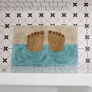 Коврик для ванной с ногами REX