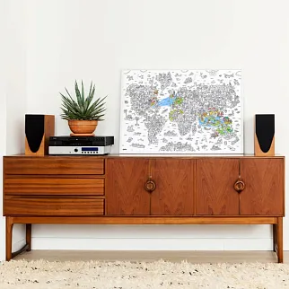 Огромная раскраска OMY Atlas