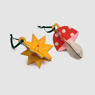 Украшения на ёлку Подписные Издания "Грибочек и звёздочка"                      