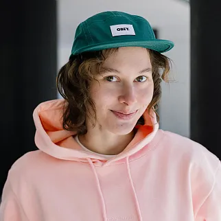 Кепка Obey Bold Label Organic Camp Hat Aventurine Green