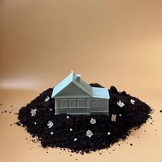 Ароматическая свеча Unification Love «‎Деревенский дом» голубая