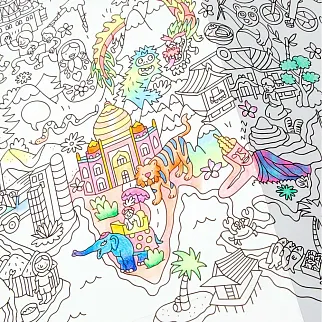 Огромная раскраска OMY Atlas